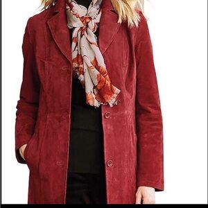 TravelSmith Plus Size/Tall Fashion Suede Coat
